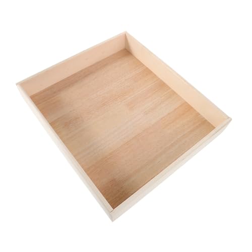 MERRYHAPY Mini Sandkasten für Quadratisch Tragbarer Sandspiel Organizer für Drinnen und Draußen Montessori Sandtablett Selbstständigkeit und Kreativität von MERRYHAPY