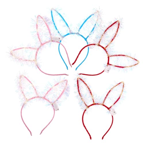 MERRYHAPY 5stücke Leuchtende Kaninchenohr-haarreifen Cosplay Party Haarschmuck Gemischt MERRYHAPY 5stücke Leuchtende Kaninchenohr-haarreifen Cosplay Party Haarschmuck Gemischt von MERRYHAPY