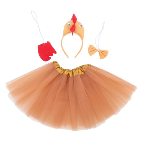 MERRYHAPY Ostern Huhn Kostüm Set Hahn Stirnband Tutu Für Erwachsene Cosplay Zubehör Für Party von MERRYHAPY