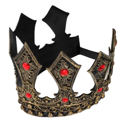 MERRYHAPY Königskostüm Für Herren Krone Leicht Mittelalterliches Zubehör Für Geburtstag Halloween Cosplay Theater MERRYHAPY Königskostüm Für Herren Krone Leicht Mittelalterliches Zubehör Für Geburtstag Halloween Cosplay Theater von MERRYHAPY