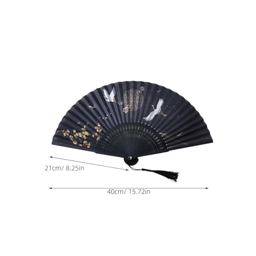 MERRYHAPY Vintage Chinesischer Faltfächer Handfächer mit Quaste Klassischer Antiker Stil Faltbarer Eleganter Dekofächer für Tanz Bühne Wanddekoration und Geschenk MERRYHAPY Vintage Chinesischer Faltfächer Handfächer mit Quaste Klassischer Antiker Stil Faltbarer Eleganter Dekofächer für Tanz Bühne Wanddekoration und Geschenk von MERRYHAPY
