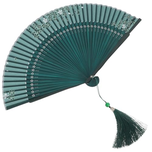 MERRYHAPY Vintage Fächer Handfächer Faltbar Leicht Handheld Chinesischer Blumenmuster Deko Fächer Für Tanz Performance Festival Sommer Reise MERRYHAPY Vintage Fächer Handfächer Faltbar Leicht Handheld Chinesischer Blumenmuster Deko Fächer Für Tanz Performance Festival Sommer Reise von MERRYHAPY