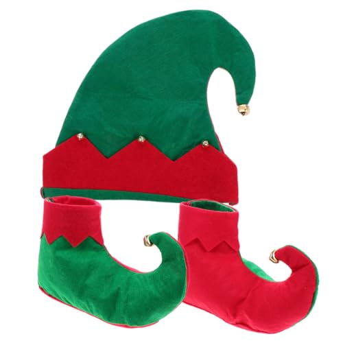 MERRYHAPY Weihnachtskostümset Für Elfenschuhe Und Weihnachtsmütze Festliche Kostümparty Zubehör Ideal Für Fotos Und Weihnachtsfeiern Zufällige Farbauswahl MERRYHAPY Weihnachtskostümset Für Elfenschuhe Und Weihnachtsmütze Festliche Kostümparty Zubehör Ideal Für Fotos Und Weihnachtsfeiern Zufällige Farbauswahl von MERRYHAPY