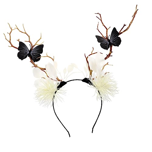 MERRYHAPY Zweigförmiges Haarband Für Halloween Schwarzes Schmetterlings-stirnband Party-haarschmuck Für Damen Kreatives Kostüm-accessoire Für Besondere Anlässe Leicht Und Bequem Zu von MERRYHAPY