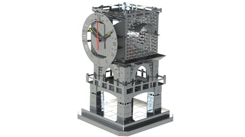 Metal Time 3D-Puzzle, Modellbausätze für Erwachsene, Zeitmeister, Funktionelle Uhr mit fluoreszierenden Pfeilen und Kerzenständer. von METAL-TIME