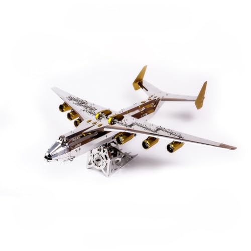 METAL-TIME ANTONOV Mriya AN-225 Exclusive Edition Offizielles Produkt, Mechanisches Modell, Frachtflugzeug, 3D Modell DIY Kit, Flugzeug Arbeitsmodell Ukrainian Dream von METAL-TIME