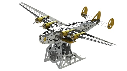 METAL-TIME Boeing-314-Modell, SPLASHING DREAMER, 3D-Flugzeugmodell aus Metall, mechanischer Bausatz, einzigartiger Aufziehmechanismus, DIY-Konstruktion aus Edelstahl mit Werkzeugkasten – 124 Teile. METAL-TIME Boeing-314-Modell, SPLASHING DREAMER, 3D-Flugzeugmodell aus Metall, mechanischer Bausatz, einzigartiger Aufziehmechanismus, DIY-Konstruktion aus Edelstahl mit Werkzeugkasten – 124 Teile. von METAL-TIME