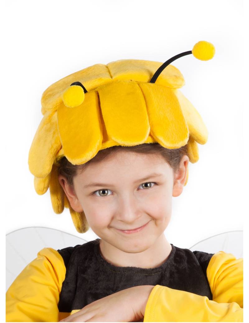 Biene Maja-Mütze für Kinder Kostüm-Accessoire gelb-schwarz von METAMORPH GmbH