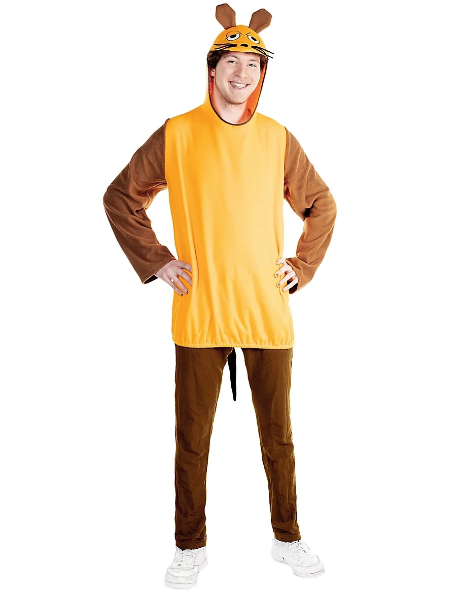 Die Maus Kostüm für Erwachsene orange-braun von METAMORPH GmbH