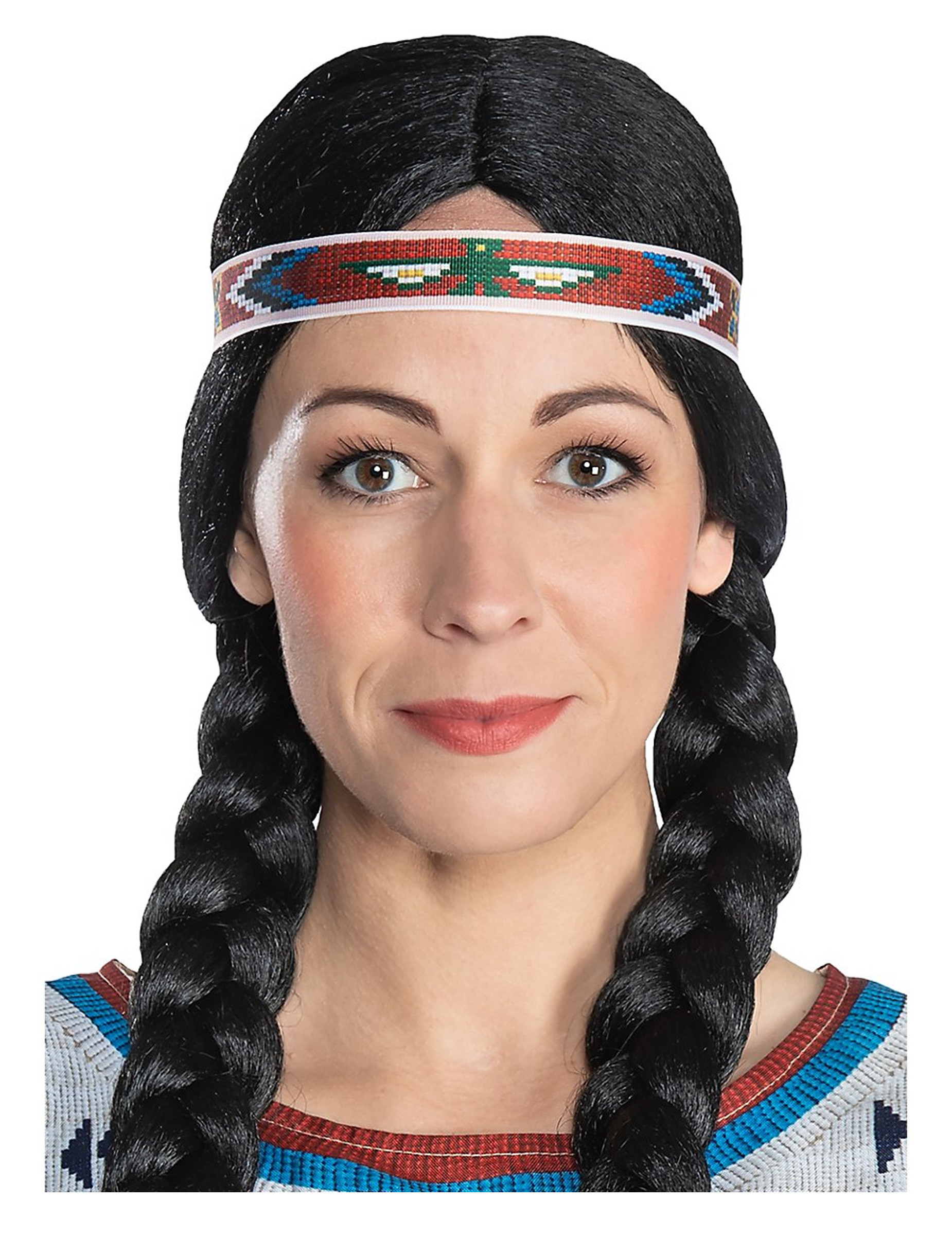 Nscho-tschi-Haarband Kostüm-Accessoire Winnetou bunt von METAMORPH GmbH