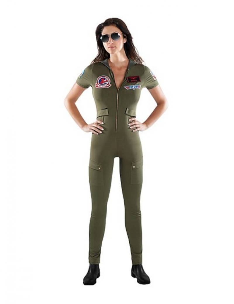 Offizielles Top Gun Erwachsenenkostüm grün von METAMORPH GmbH