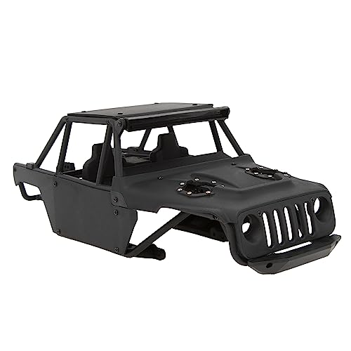 MEUS Racing TRX4M Ripper Nylon Spritzguss V2 Version Nylon Käfig Karosserie Shell für 1/18 TRX4M (MEX2-Schwarz) von MEUS RACING
