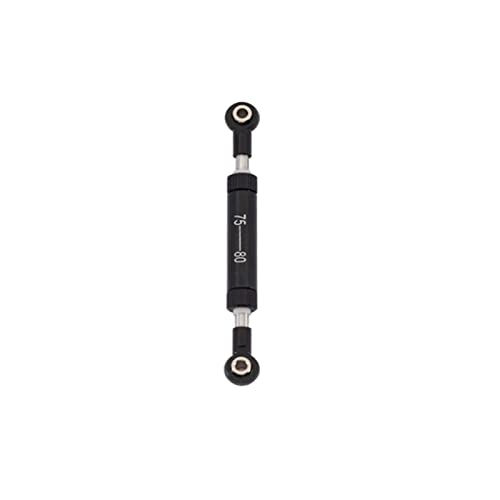 MEXWLOP 1 Stück verstellbare Servo-Lenkstange aus Metall, Panhardstab, 1/10 RC Crawler Car, for Axial, SCX10 RBX10 RR10 TRX4 GEN8 Gmade Buffalo(Black 75-80mm) von MEXWLOP