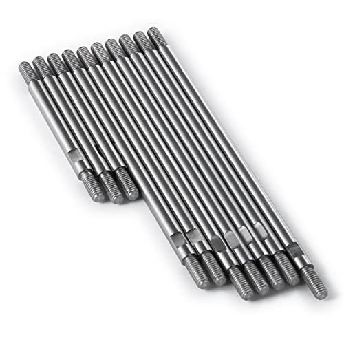 MEXWLOP 10 Stück Lenkgestänge-Zugstangen aus Edelstahl mit 313 mm Radstand, for Traxxas, for TRX-4 TRX4 1/10 RC Crawler Car von MEXWLOP