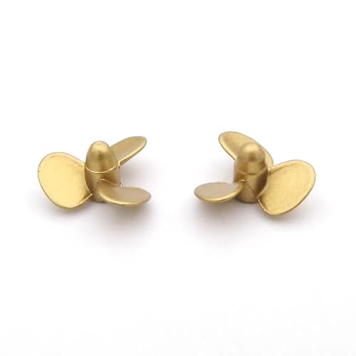 MEXWLOP 1PC RC Boot Metall Propeller 3-Blatt M2 15mm 20mm Eingetaucht RH LH Prop, for RC Skala Boot Schlepper Angeln Marine Präzisionspropeller aus Metall(1Pair D20 RH and LH) von MEXWLOP