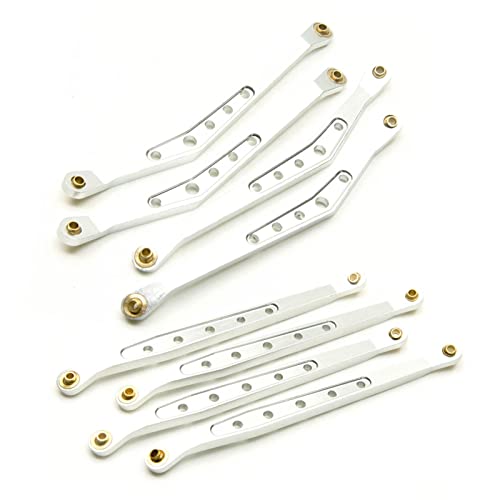MEXWLOP Aluminiumlegierung Obere untere Aufhängung Schaltgestänge Stange Gestänge 1/10 RC Crawler, for Axial, for Wraith 90018(Upper Lower Sliver) von MEXWLOP