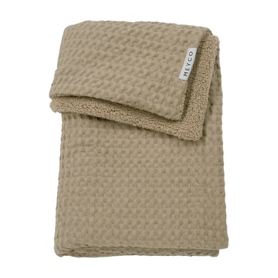 MEYCO Babydecke Waffle Teddy taupe 75 x 100 cm von Meyco