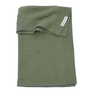 MEYCO Babydecke klein Mini Knots Forest Green 75 x 100 cm von Meyco