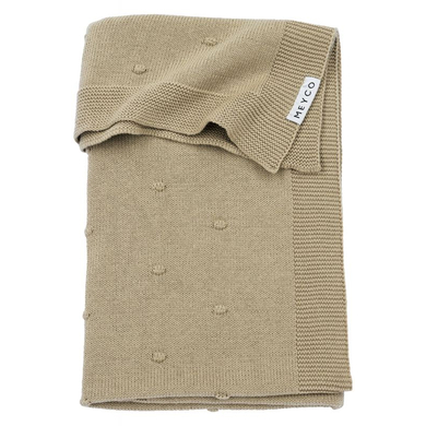 MEYCO Babydecke klein Mini Knots Sand 75 x 100 cm von Meyco
