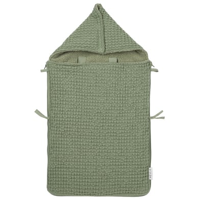 MEYCO Fußsack Waffle Teddy olive green von Meyco