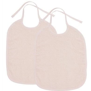 MEYCO Lätzchen 2er Pack Basic Frottee Soft Pink von MEYCO