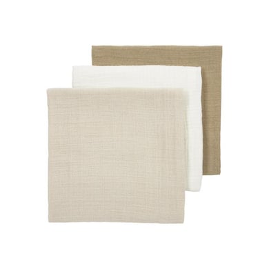MEYCO Mullwindeln 3er Pack Offwhite/Soft Sand/Taupe 70 x 70 cm von Meyco
