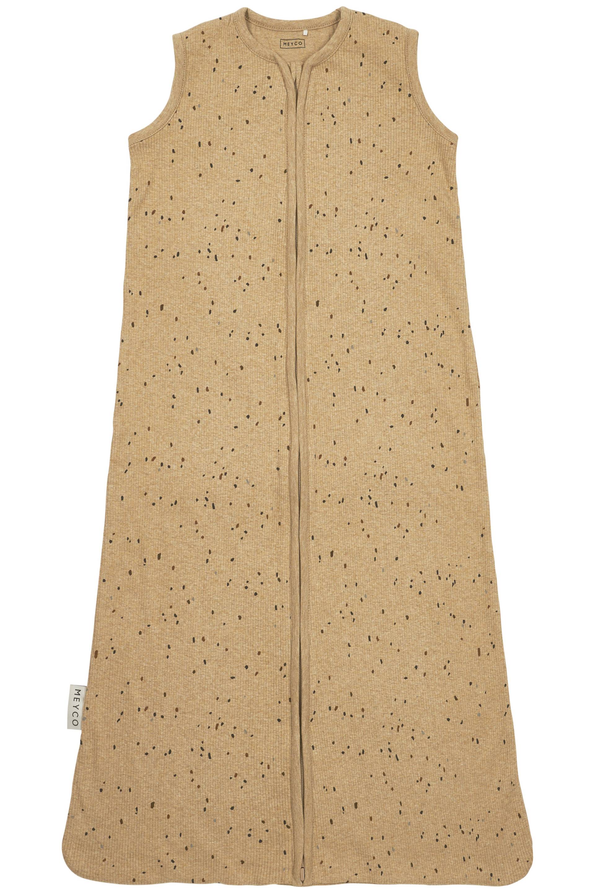 MEYCO Schlafsack Rib Mini Spot toffee melange von Meyco