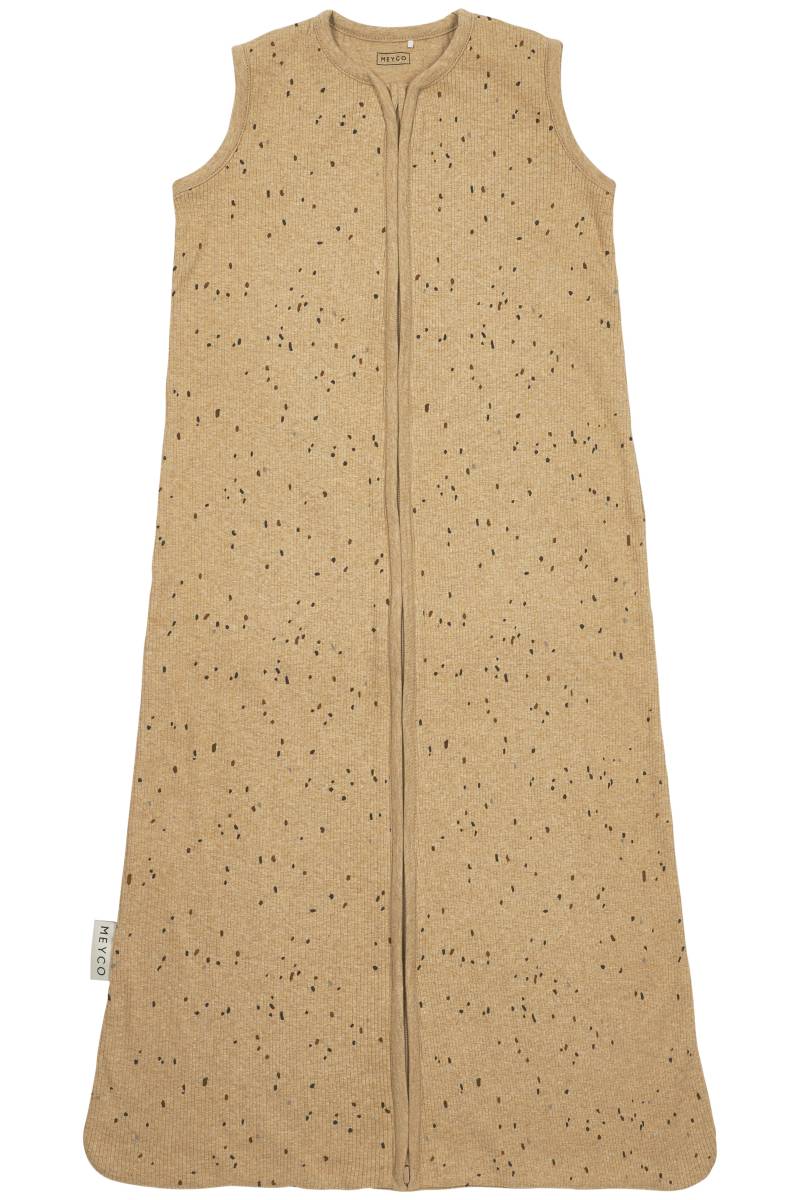 MEYCO Schlafsack Rib Mini Spot toffee melange von Meyco