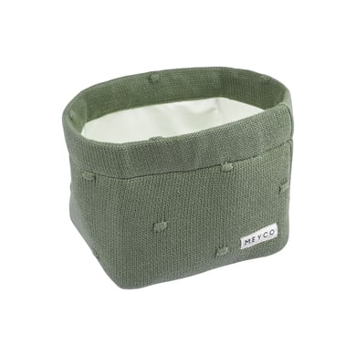 MEYCO Wickeltischkörbchen medium Knots Forest Green von Meyco
