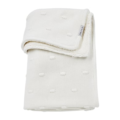 Meyco Babydecke Knots Teddy Offwhite 100 x 150 cm von Meyco