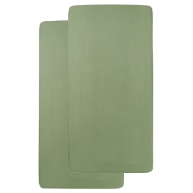 Meyco Jersey Spannbettlaken 40 x 80 / 90 olive green Meyco Jersey Spannbettlaken 40 x 80 / 90 olive green von Meyco