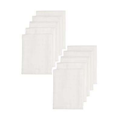 Meyco Mullwindeln 10er-Pack weiß 80 x 80 cm von MEYCO