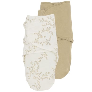 Meyco Pucksack 2er-Pack Branches Uni Sand von Meyco