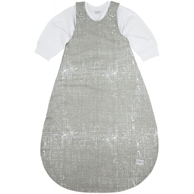 Meyco Schlafsack 2 teilig gefüttert fine lines hellgrau von Meyco