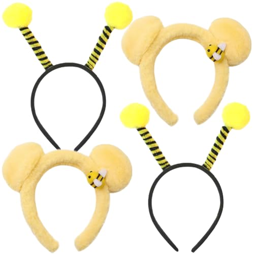 MEZHEN Bärenohren Stirnband Haarreif Biene Haarband Kinder Haarreifen Gesichtswäsche Stirnband Bienenantenne Cosplay Kostümzubehör Bärenohren Mottoparty Karneval Show MEZHEN Bärenohren Stirnband Haarreif Biene Haarband Kinder Haarreifen Gesichtswäsche Stirnband Bienenantenne Cosplay Kostümzubehör Bärenohren Mottoparty Karneval Show von MEZHEN