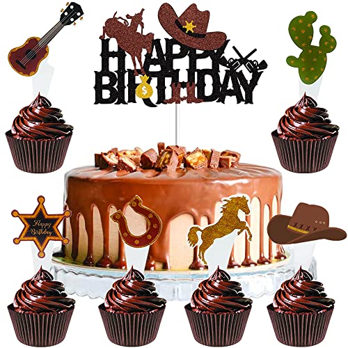 MEZHEN Cowboy Tortendeko Pferde Kuchen Deko Geburtstag Cupcake Topper Western Cowgirl Muffin Deko Torte Happy Birthday Kindergeburtstag Deko Herbst Hochzeit Geburtstagsdeko 25 Stück MEZHEN Cowboy Tortendeko Pferde Kuchen Deko Geburtstag Cupcake Topper Western Cowgirl Muffin Deko Torte Happy Birthday Kindergeburtstag Deko Herbst Hochzeit Geburtstagsdeko 25 Stück von MEZHEN