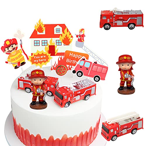 MEZHEN Feuerwehrmann Tortendeko Geburtstag Kuchen Deko Figuren Feuerwehrauto Cake Topper Happy Birthday Kindergeburtstag Deko Torte Geburtstagsdeko Kuchendeko Feuerwehrmann Geburtstagsparty A MEZHEN Feuerwehrmann Tortendeko Geburtstag Kuchen Deko Figuren Feuerwehrauto Cake Topper Happy Birthday Kindergeburtstag Deko Torte Geburtstagsdeko Kuchendeko Feuerwehrmann Geburtstagsparty A von MEZHEN