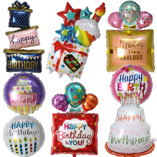 MEZHEN Folienballon Geburtstag Luftballons Happy Birthday Luftballon Folie Ballon Geburtstagskuchen Geschenk Luftballons Helium Kindergeburtstag Deko Happy Birthday MEZHEN Folienballon Geburtstag Luftballons Happy Birthday Luftballon Folie Ballon Geburtstagskuchen Geschenk Luftballons Helium Kindergeburtstag Deko Happy Birthday von MEZHEN