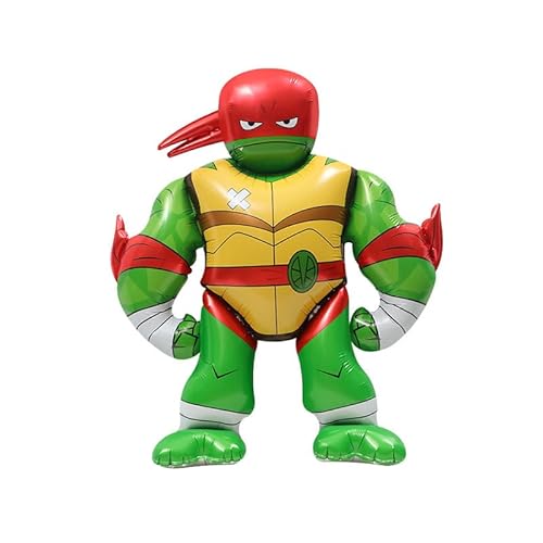 MEZHEN Folienballon Turtle Geburtstagsdeko Ballon Tiere Luftballon Folie Kindergeburtstag Deko Geburtstag Luftballons Stehend Ballons Turtle Geburtstagsfeier 2 Stück von MEZHEN