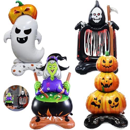 MEZHEN Kürbis Folienballon Halloween Luftballons Geist Skelett Luftballon Folie Ballon Helium Ballons Halloween Deko Kindergeburtstag Deko Halloween Thema Party MEZHEN Kürbis Folienballon Halloween Luftballons Geist Skelett Luftballon Folie Ballon Helium Ballons Halloween Deko Kindergeburtstag Deko Halloween Thema Party von MEZHEN