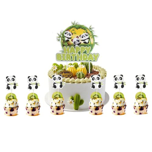 MEZHEN Panda Figuren Tortendeko Panda Kuchen Deko Panda Torte Deko Geburtstag Cake Topper Happy Birthday Cupcake Topper Kuchendeko Kindergeburtstag Party Dekoration 31 Stück MEZHEN Panda Figuren Tortendeko Panda Kuchen Deko Panda Torte Deko Geburtstag Cake Topper Happy Birthday Cupcake Topper Kuchendeko Kindergeburtstag Party Dekoration 31 Stück von MEZHEN
