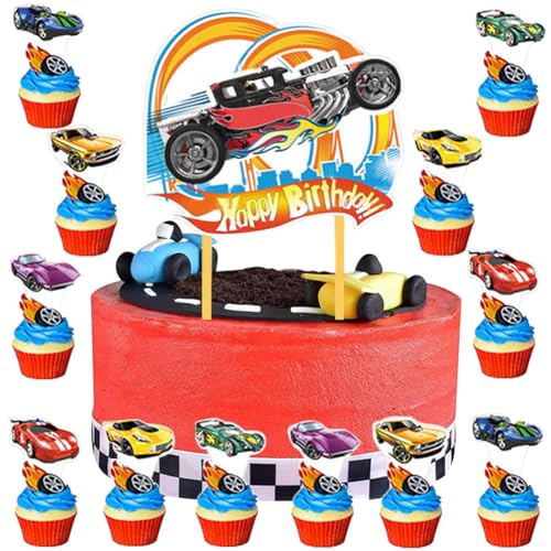 MEZHEN Tortendeko Auto Kuchen Deko Geburtstag Torte Deko Auto Cake Topper Happy Birthday Cupcake Topper Kuchendeko Muffin Geburtstagsdeko MEZHEN Tortendeko Auto Kuchen Deko Geburtstag Torte Deko Auto Cake Topper Happy Birthday Cupcake Topper Kuchendeko Muffin Geburtstagsdeko von MEZHEN