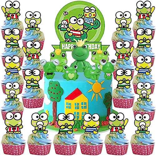MEZHEN Tortendeko Frosch Kuchen Deko Geburtstag Cake Topper Happy Birthday Cupcake Topper Frosch Tortenaufleger Tiere Kindergeburtstag Deko Torte Dschungel Party Kuchendeko Geburtstagsdeko 32 Stück MEZHEN Tortendeko Frosch Kuchen Deko Geburtstag Cake Topper Happy Birthday Cupcake Topper Frosch Tortenaufleger Tiere Kindergeburtstag Deko Torte Dschungel Party Kuchendeko Geburtstagsdeko 32 Stück von MEZHEN