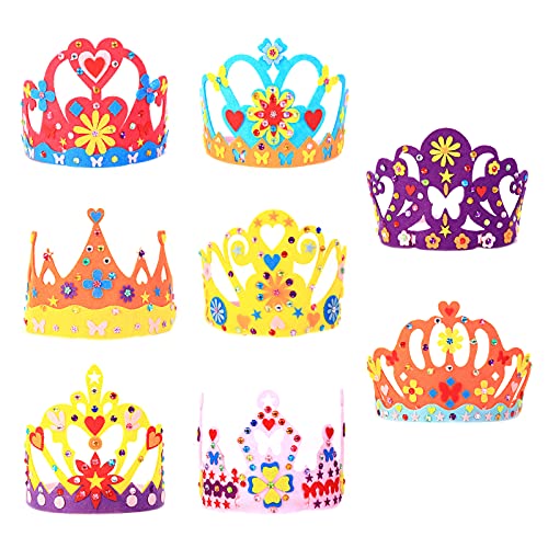 MEZOOM 8Stk Prinzessin Kronen DIY Kinderkronen zum Basteln Königin Partyhüte Mädchen Filzkrone für Prinzessin Party Geburtstag Geschenk Karneval Kostüm Foto Requisite MEZOOM 8Stk Prinzessin Kronen DIY Kinderkronen zum Basteln Königin Partyhüte Mädchen Filzkrone für Prinzessin Party Geburtstag Geschenk Karneval Kostüm Foto Requisite von MEZOOM