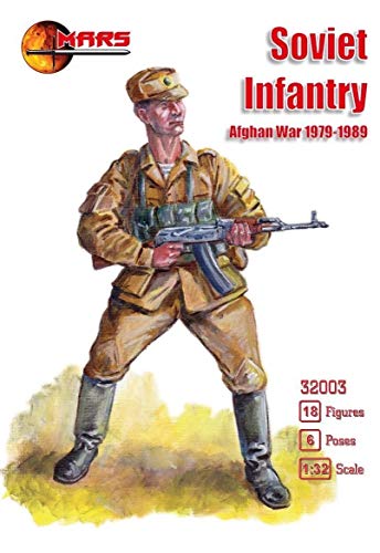 MF Mars Figures 32003-1/32 Sowjetische Infanterie, afghanischer Krieg 1979-1989, Modellbausatz von MF