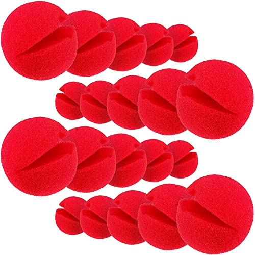 Clown-Nase Schaumstoff Rot Red Nose Day Clown Nase Rote Nasen Schaumnase,20-Pack Nasenset für Tag der roten Nase, Familienfest, für Fasching Karneval oder andere Mottopartys Rudolph-Rentier-Nase Clown-Nase Schaumstoff Rot Red Nose Day Clown Nase Rote Nasen Schaumnase,20-Pack Nasenset für Tag der roten Nase, Familienfest, für Fasching Karneval oder andere Mottopartys Rudolph-Rentier-Nase von MFCGHXR