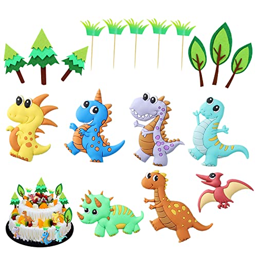 Dino Tortendeko Dinosaurierkuchen-Dekoration,7 verschiedene Dinosauriergeburtstagstorten Dekoration+11 Stücke grüner Pflanzenkuchendekoration,für Kinder Geburtstagsfeier Papet Cup Cake Dekoration Dino Tortendeko Dinosaurierkuchen-Dekoration,7 verschiedene Dinosauriergeburtstagstorten Dekoration+11 Stücke grüner Pflanzenkuchendekoration,für Kinder Geburtstagsfeier Papet Cup Cake Dekoration von MFCGHXR