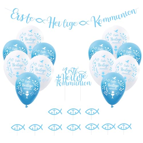 Kommunion Deko,Konfirmation Deko Junge Tischdeko Kommunion,erstkommunion,Meine Taufe Girlande Blau Kommunion , Kommunion Taufe Erstkommunion MFCGHXR ,Girlande Blau 24-teiliges für junge Set Kommunion Deko,Konfirmation Deko Junge Tischdeko Kommunion,erstkommunion,Meine Taufe Girlande Blau Kommunion , Kommunion Taufe Erstkommunion MFCGHXR ,Girlande Blau 24-teiliges für junge Set von MFCGHXR