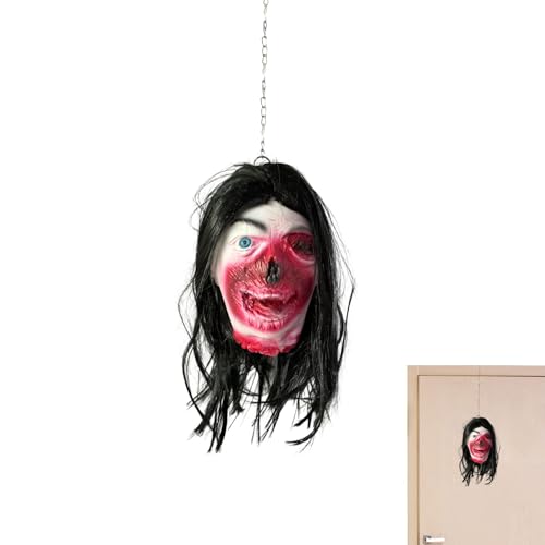MFYOUPK Kopfattrappe | Kopf Dekoration Halloween - Realistische Körperteile Für Horror-Labyrinth Garten Escape Room Theaterdekoration Party von MFYOUPK