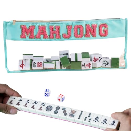 MFYOUPK Mahjong-Steinetui | Reißverschluss Aufbewahrungsbeutel Für Mahjong Steine - Tragbar Aufbewahrung Für Alle Altersgruppen Familienabende Spieleabend Partys MFYOUPK Mahjong-Steinetui | Reißverschluss Aufbewahrungsbeutel Für Mahjong Steine - Tragbar Aufbewahrung Für Alle Altersgruppen Familienabende Spieleabend Partys von MFYOUPK